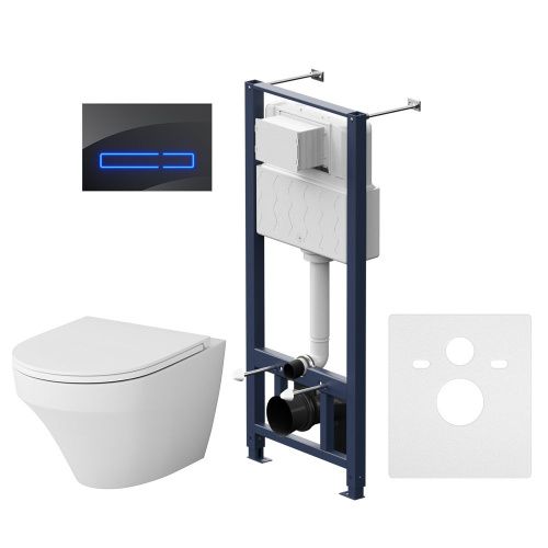 Комплект Комплект унитаз с инсталляцией и клавишей смыва и клавишей смыва Am.Pm Inspire IS450A38.501700 - фото 2