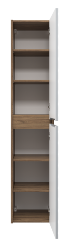 Шкаф-пенал Brevita Chester CHE-05035-4950По 40х170 подвесной цвет серый/коричневый - фото 4