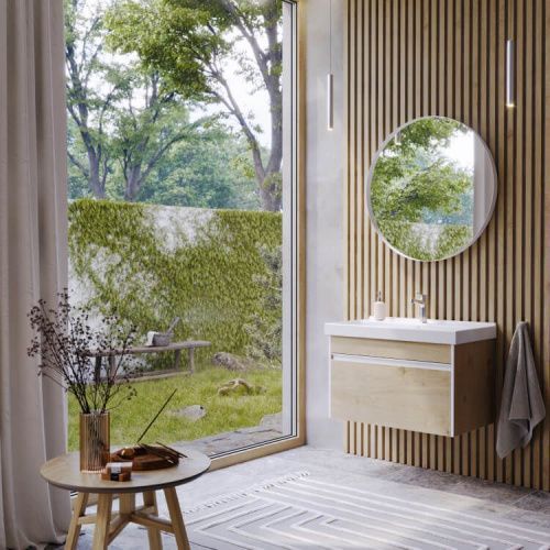 Тумба под раковину Aqwella Y URB0110DD 100х40 подвесная цвет коричневый - фото 2