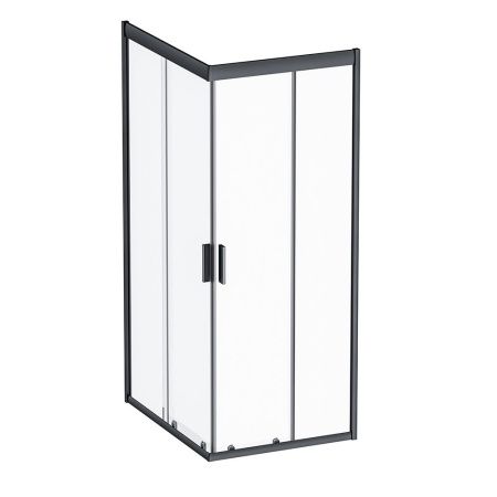 Душевой уголок Am.Pm Gem S W93G-404-100280-BT 100х80 стекло прозрачное профиль черный без поддона