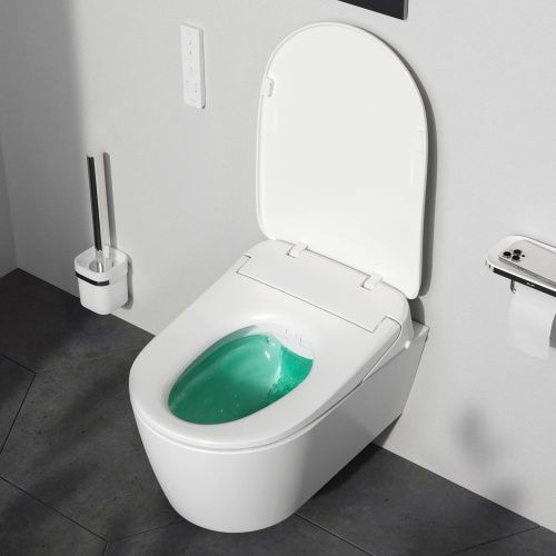 Унитаз подвесной Am.Pm Func C8F1702SC белый с сиденьем микролифт безободковый каскадный смыв - фото 4