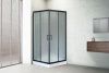 Душевой уголок Royal Bath HP RB90HP-C-BL 90х90 стекло матовое профиль черный с поддоном