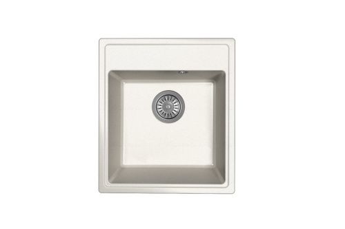 Кухонная мойка Dr.Gans Оливия 420 25.150.B0420.401 50х40 цвет белый поверхность матовая