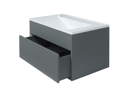 Тумба под раковину Uperwood Lotus 39340205462 80х50 подвесная цвет серый