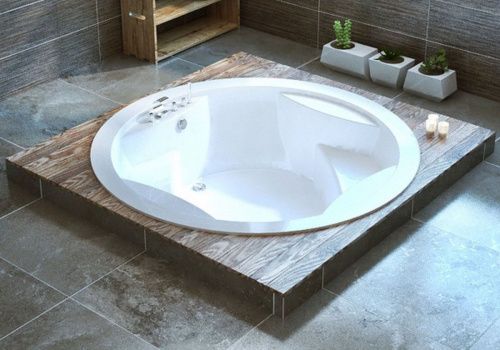 Ванна акриловая Astra-Form Аврора 01010038 185х185 отдельностоящая круглая с каркасом - фото 4