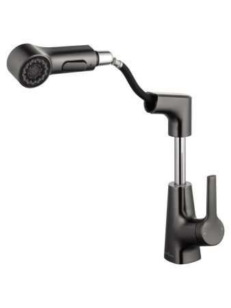 Смеситель Wonzon & Woghand WW-121B108-BGG на раковину серый