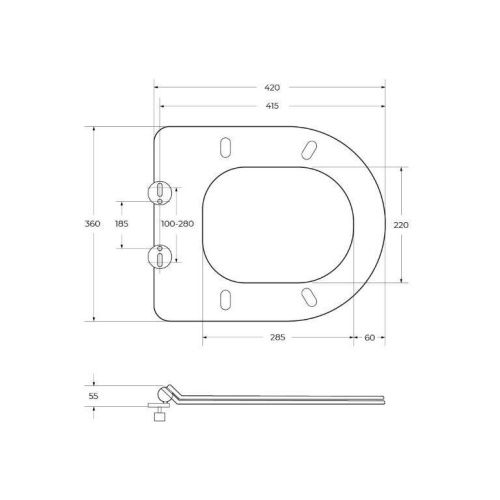 Крышка сиденье для унитаза BelBagno  BB076SC - фото 2