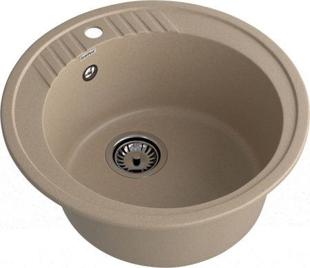 Кухонная мойка Granfest Rondo R-520 песочный 50х50 цвет бежевый поверхность матовая