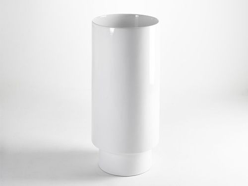 Раковина из сантехнического фаянса Simas PO 08 40х40 напольная цвет белый - фото 2