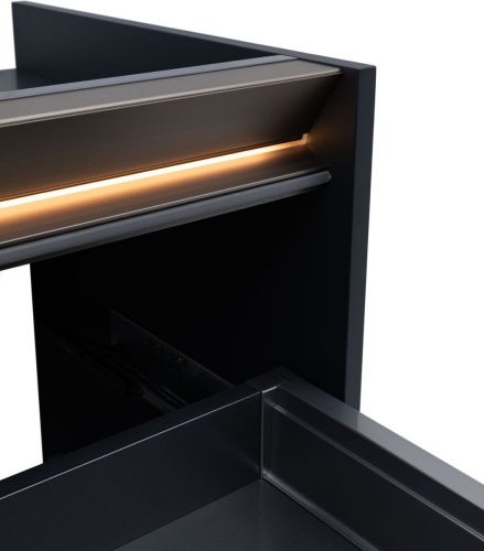 Тумба под раковину Allen Brau Activity 1.34013.AM 90х50 подвесная цвет черный - фото 3