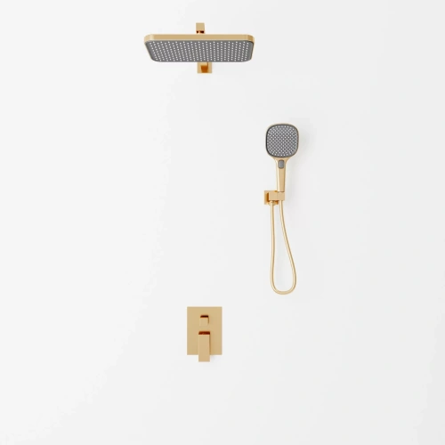 Душевая система Veconi AVELLA AV-410-G-C4 встраиваемая в стену цвет золото - фото 2