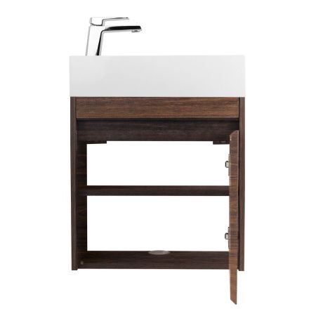 Тумба под раковину Art&Max Family-M Family-M-400-1D-SO-BO 40х20 подвесная цвет коричневый