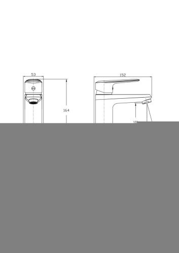 Смеситель Rush Devon DE7535-11 на раковину хром - фото 2