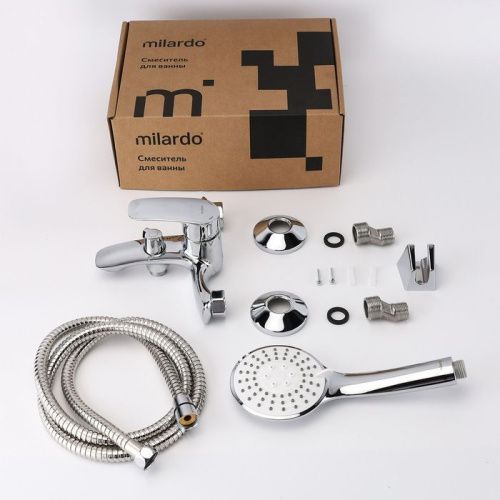 Смеситель для ванны Milardo Rora RORSB00M02 настенный хром - фото 2