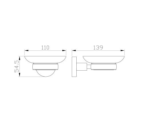 Мыльница с держателем Wonzon & Woghand Easy WW-8122 - фото 2