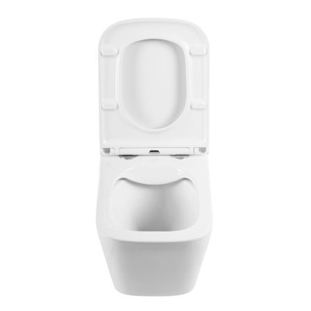 Унитаз подвесной BelBagno ARDENTE-R BB520CHR/SC белый с сиденьем микролифт безободковый каскадный смыв