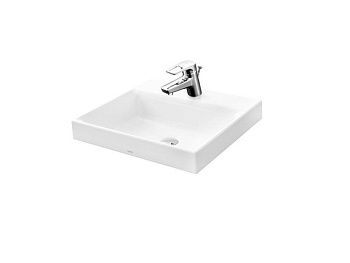 Раковина керамическая Toto L1616C 60х50 полувстраиваемая цвет белый