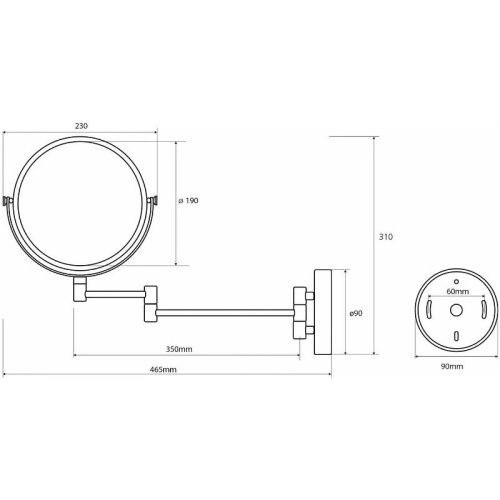 Косметическое зеркало Bemeta 112201512 - фото 2