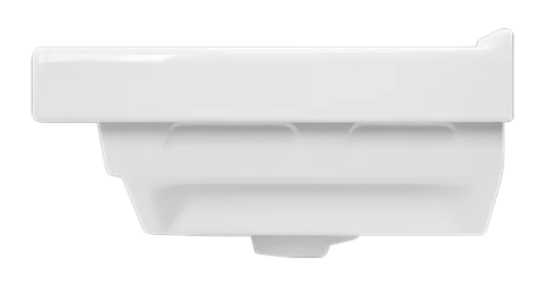 Раковина мебельная из сантехнического фарфора Sanita Luxe Fest 60 FST60SLWB01 60х40 накладная цвет белый 1 отверстие под смеситель - фото 4