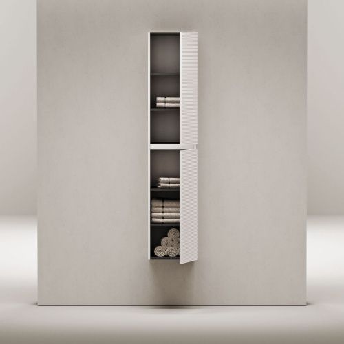 Шкаф-пенал Sancos FOLK PFL35W 40х170 подвесной цвет белый - фото 4