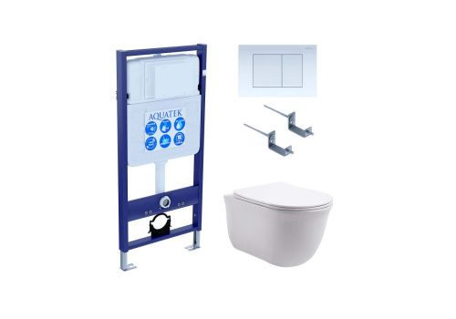Сет унитаз + инсталляция Aquatek SET AQUATEK КЛАССИК-009 4в1