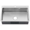 Кухонная мойка Melana ProfLine MLN-R7050H 70х50 цвет серый поверхность матовая