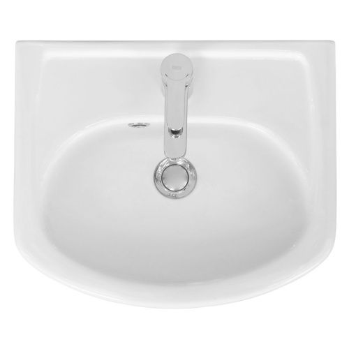 Раковина из сантехнического фарфора Santek Азов WH112449 50х40 накладная цвет белый - фото 3
