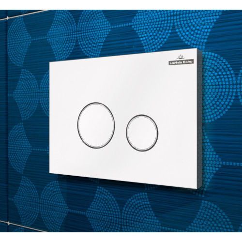 Клавиша смыва механическая Lavinia Boho RelFix 3805004W цвет белый/хром - фото 2