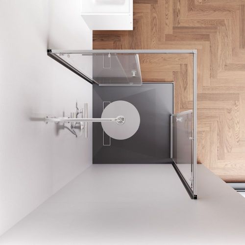 Душевой уголок Am.Pm X-joy W94G-403-9090-МТ1К 90х90 стекло прозрачное профиль хром без поддона - фото 4