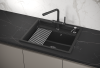 Кухонная мойка Granula Kitchen Space 6003, ЧЁРНЫЙ 60х50 цвет черный поверхность матовая