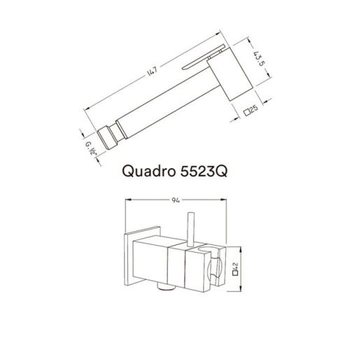 Гигиенический душ Nicolazzi Doccia 5523QСR хром - фото 2