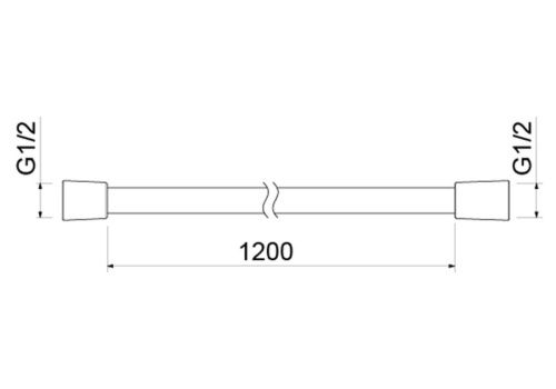 Душевой шланг Aquatek AQ2104BGM вороненая сталь - фото 2