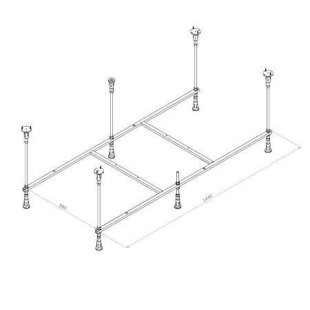 Каркас для ванны Am.Pm Func W84A-150-070W-R