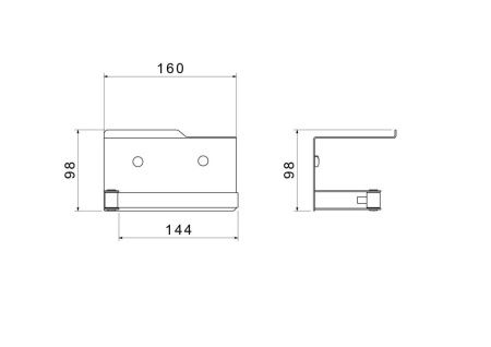 Бумагодержатель Aquatek ЛИБРА AQ4929MB