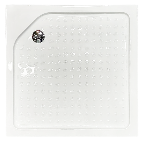 Душевой уголок Royal Bath HP RB90HP-C-BL 90х90 стекло матовое профиль черный с поддоном - фото 2