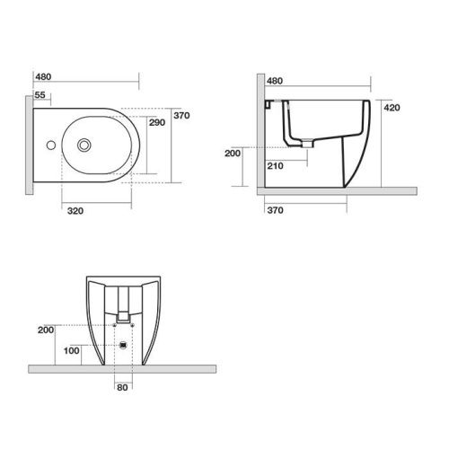 Биде напольное Kerasan FLO 312701 цвет белый - фото 2