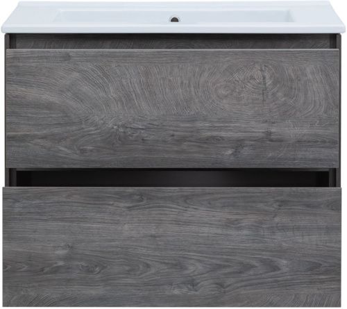 Тумба под раковину Aquanet Милан 00339969 80х50 подвесная цвет коричневый - фото 5