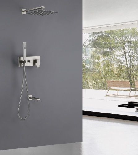 Душевая система Abber AF8217SP встраиваемая в стену цвет серый - фото 2