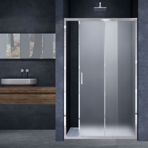 Душевая дверь Vincea Alpha VDS-3AL110MT 110х190 стекло текстурное профиль хром