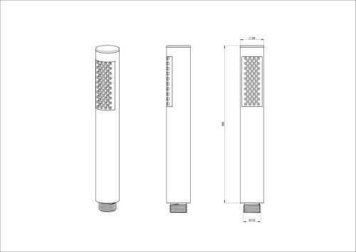 Душевая лейка Wonzon & Woghand WW-88SC04-MB цвет черный - фото 2