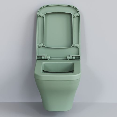 Унитаз подвесной Ambassador Benefit 203T21001R-202T21001 мятный с сиденьем - фото 5