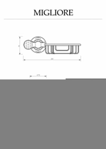 Мыльница-решетка Migliore Cristalia 16845 - фото 2