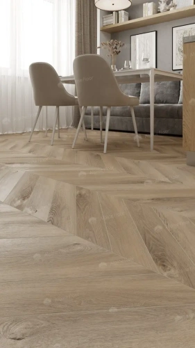 Кварцвиниловая плитка Alpine Floor Chervon Alpine LVT ECO 20-6 Дуб Синистра Chevron толщина 0.25 см 43 класс 555х127 - фото 4