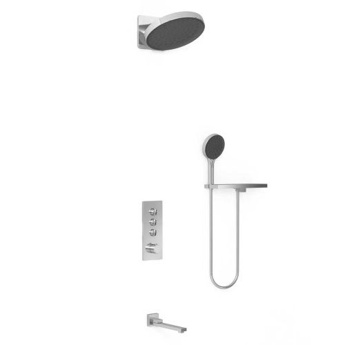 Душевая система Vincea VSFW-433TI3RCH встраиваемая в стену цвет хром с термостатом - фото 2