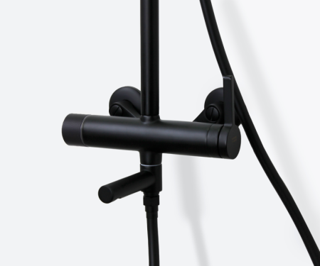 Душевая стойка Bronze de Luxe 2039H настенная цвет черный