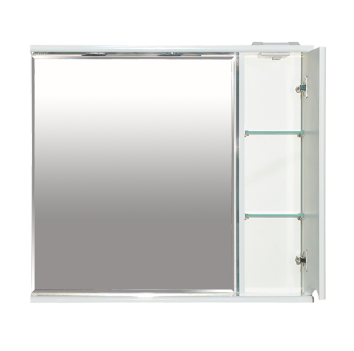 Зеркало-шкаф Misty Элвис П-Элв-01085-011П 80х70 подвесной цвет белый - фото 2