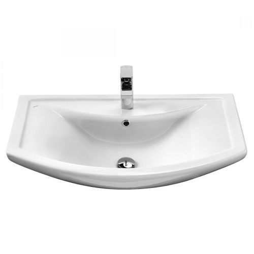 Раковина керамическая Onika Балтика 1WH501524 80х50 накладная цвет белый 1 отверстие под смеситель - фото 2