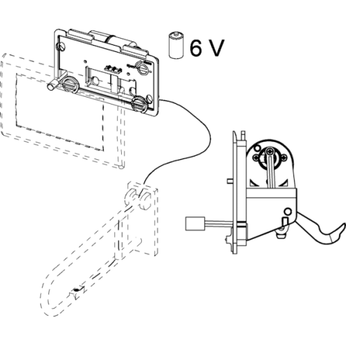 Механизм дистанционного смыва проводной Tece TECEplanus 9240356 - фото 2