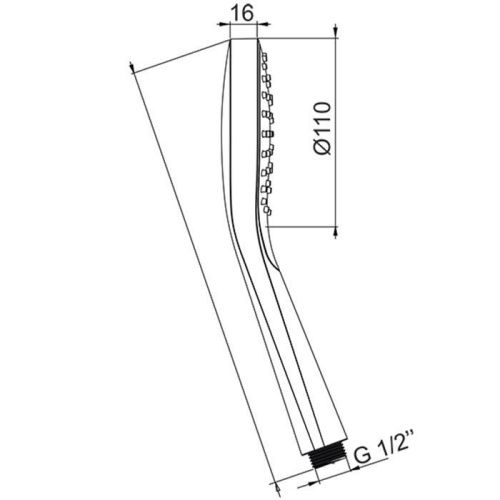 Душевая лейка Almar E082101.AB цвет черный - фото 2