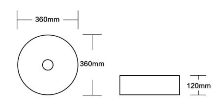 Раковина из сантехнического фарфора Milleau BOUTIQUE MU7044A-EGG/MG 40х40 накладная цвет золото без отверстий под смеситель